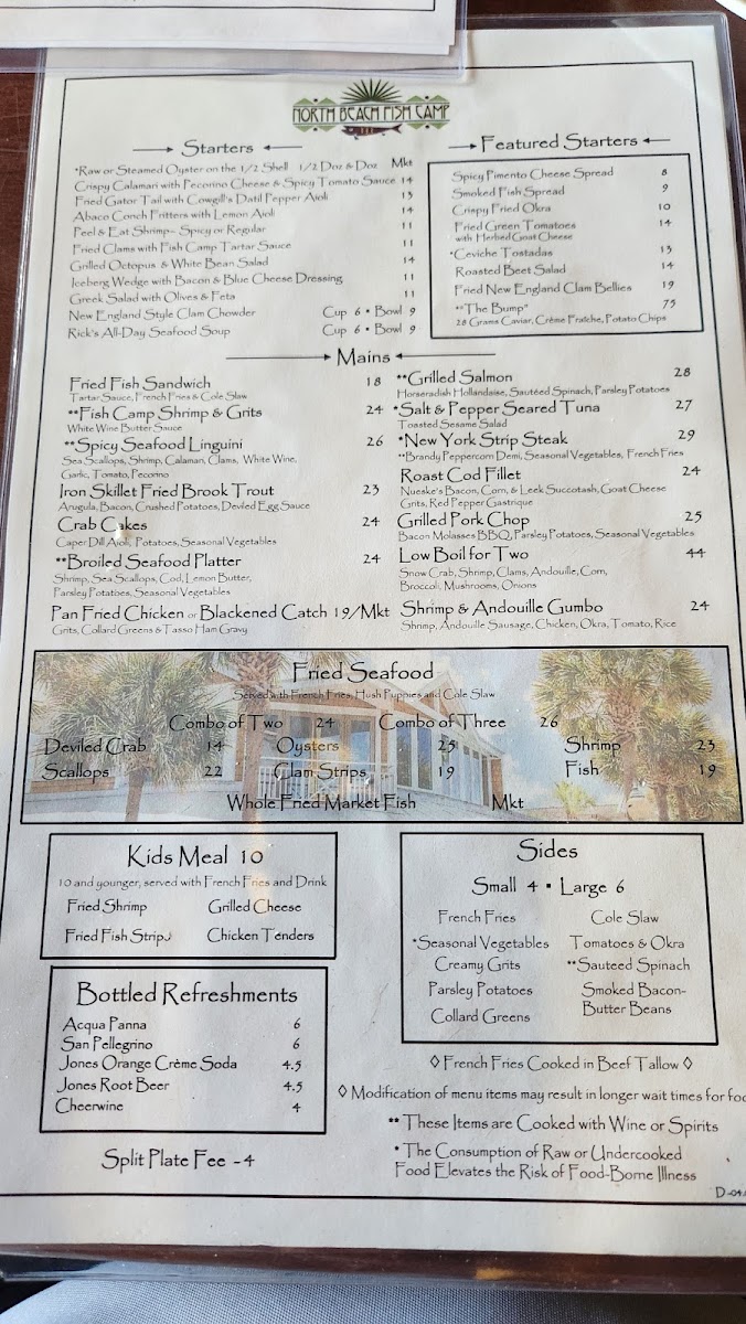 Menu North Beach Fish Camp-4