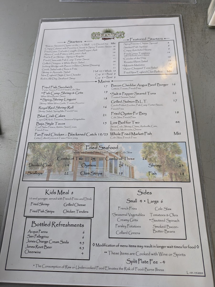 Menu North Beach Fish Camp-9